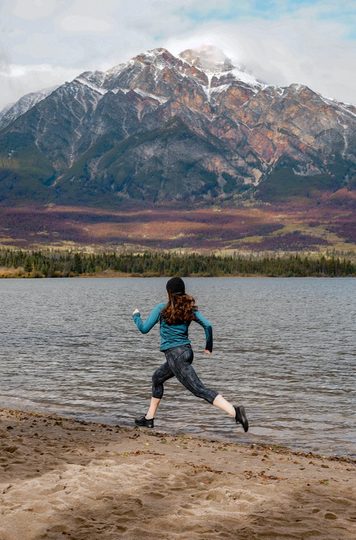 Running by Pyramid Mountain