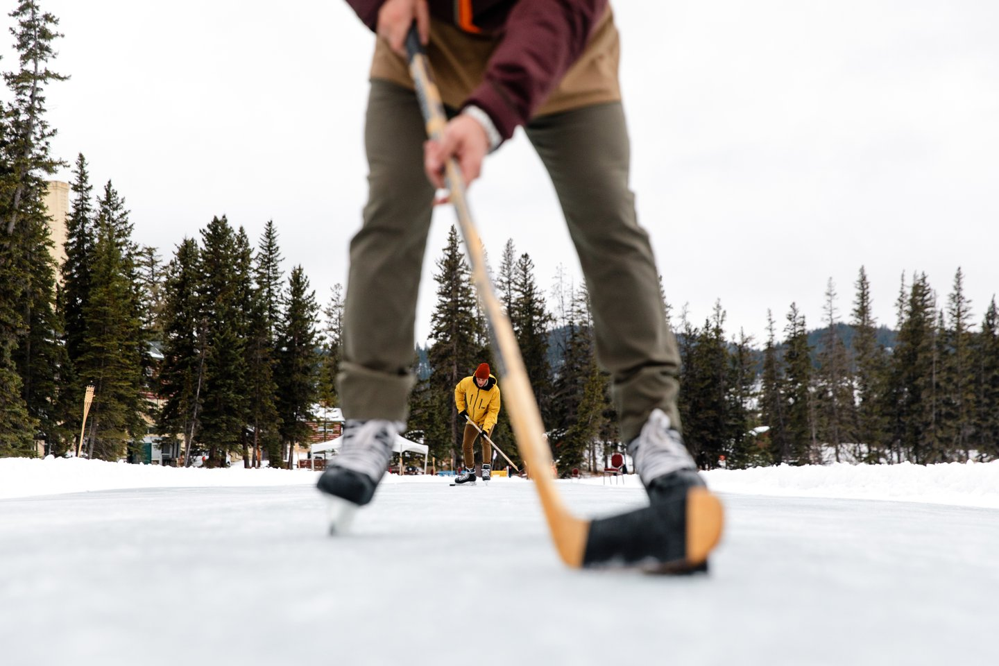 Skating on Lake Mildred Tourism Jasper