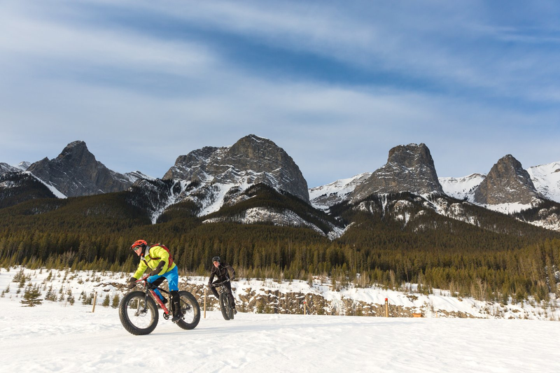 fat biking - two bikers