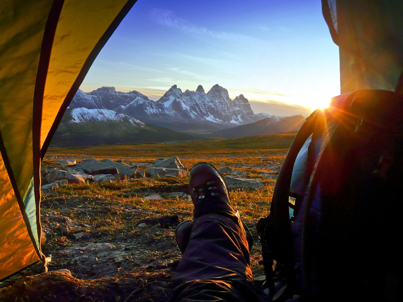 Feet and Tent