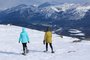 Couple Snowshoeing