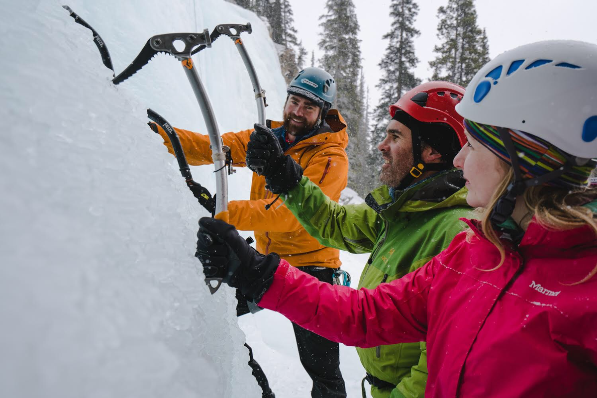 Ice Climbing - Rockaboo Jasper in January