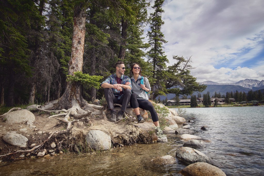 Couple on Lake Shore