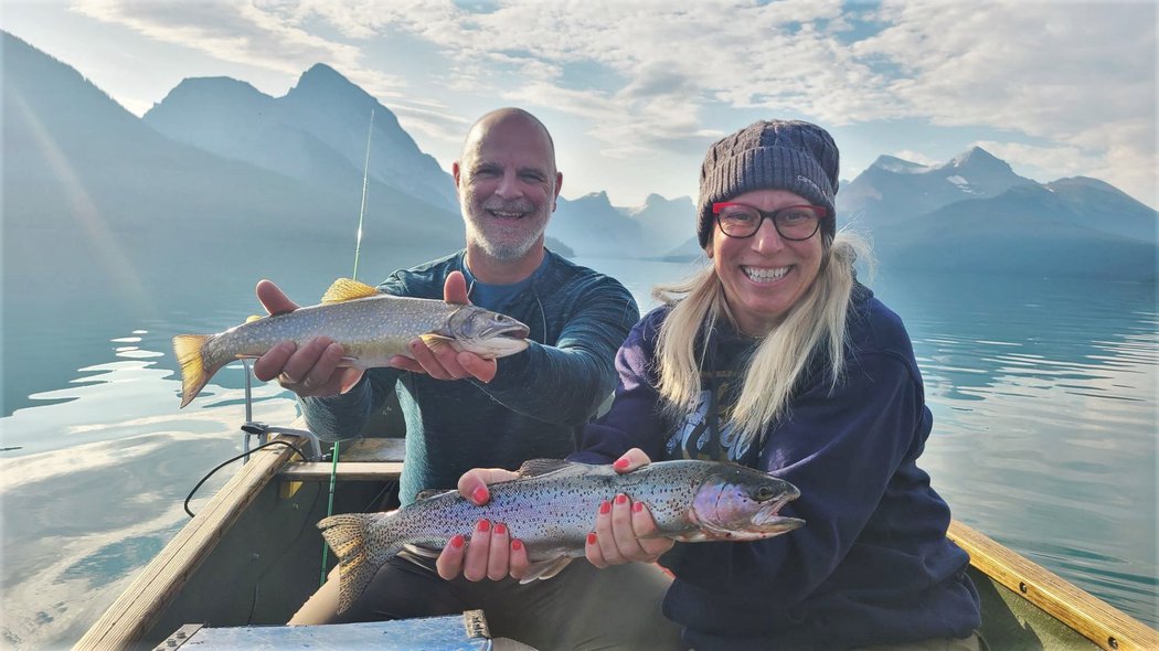 Maligne Lake Trout Fishing Tourism Jasper