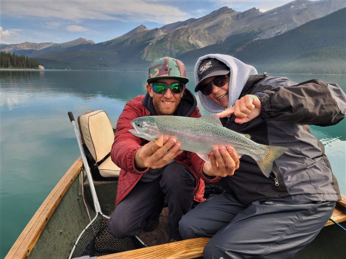 Maligne Lake Trout Fishing Tourism Jasper