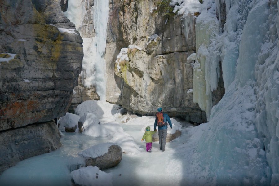 Max and Parker Maligne Canyon