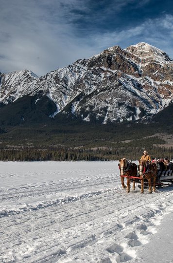 Sleigh Ride at Pyramid Lake