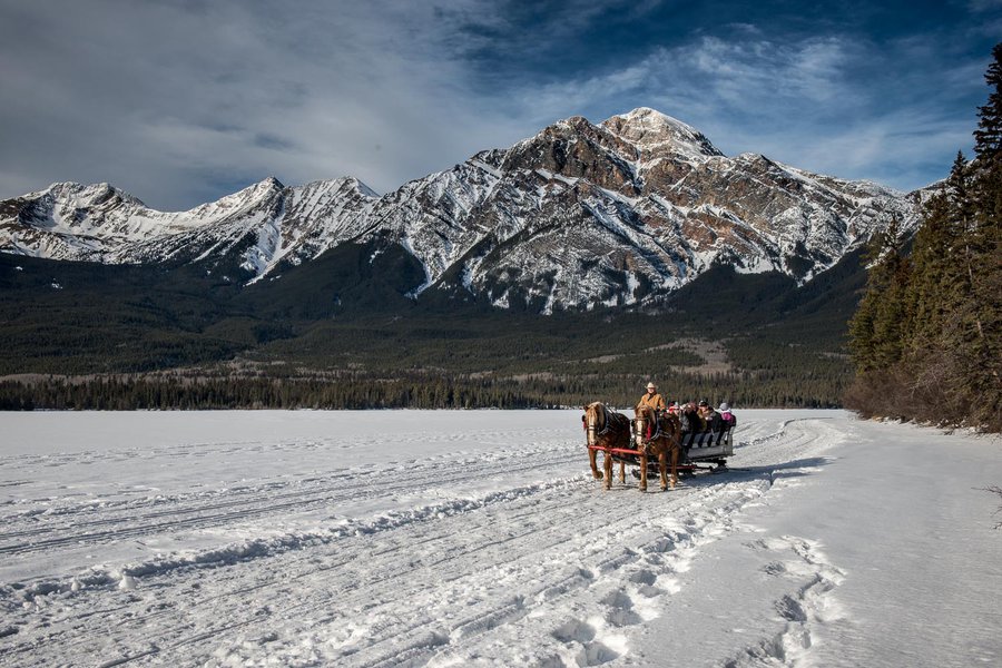 Sleigh Ride at Pyramid Lake