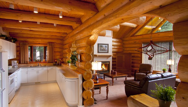 Roche Perdrix Chalet Kitchen - Overlander Mountain Lodge