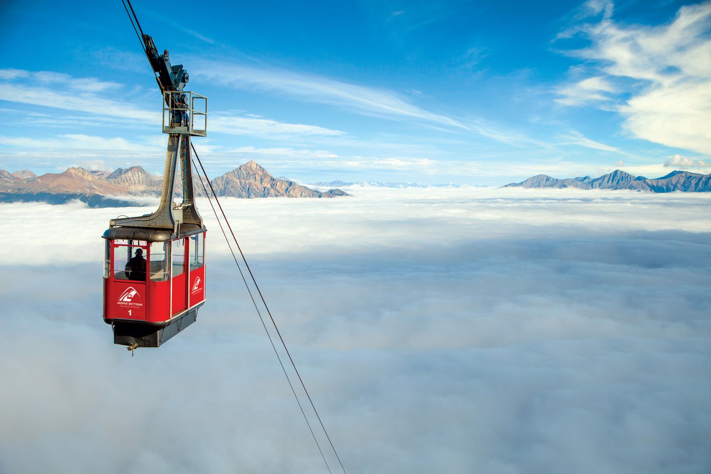 Red Tram and Sky