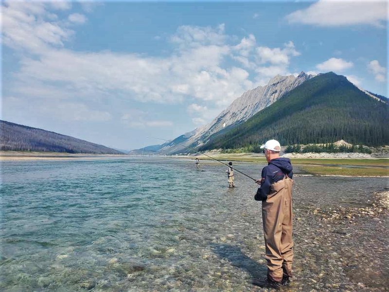 Jasper Park Fishing -Upper Maligne River