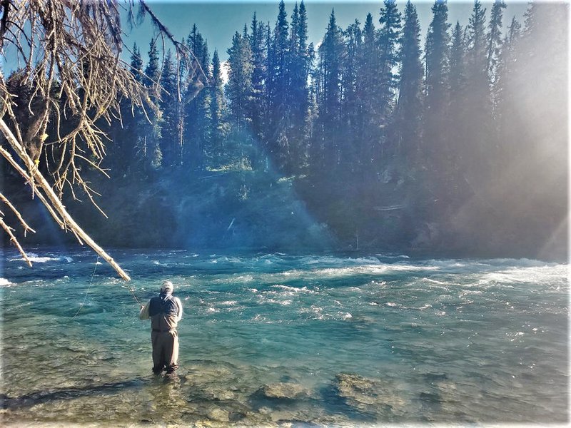 Jasper Park Fishing -Upper Maligne River