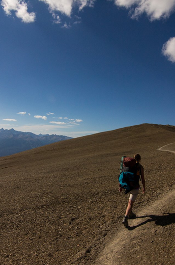 Hiker At Skyline Trail -Credit: Ryan Bray/ Parks Canada