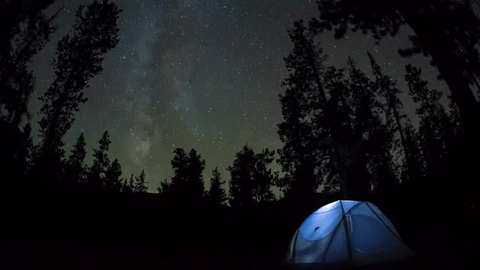 Tent and Stars Gif