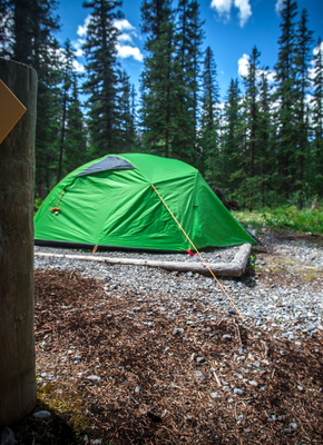 Camping at Maligne Lake- Credit: Parks Canada-RyanBray