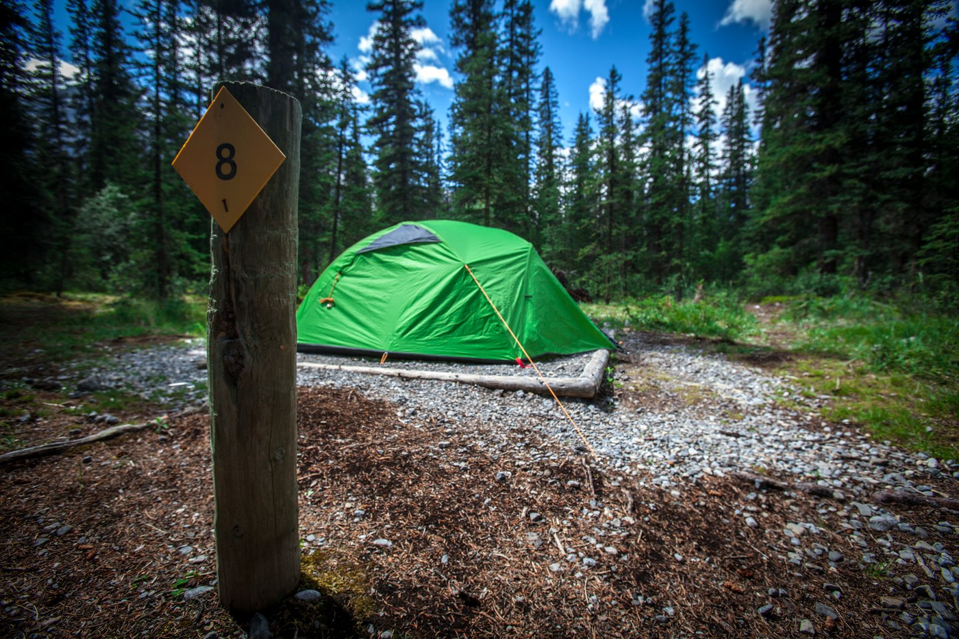 Camping at Maligne Lake- Credit: Parks Canada-RyanBray