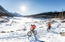 fat bike - frozen lake