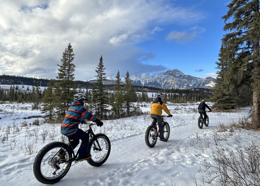 penner boys and elissa fat biking in jasper.jpg