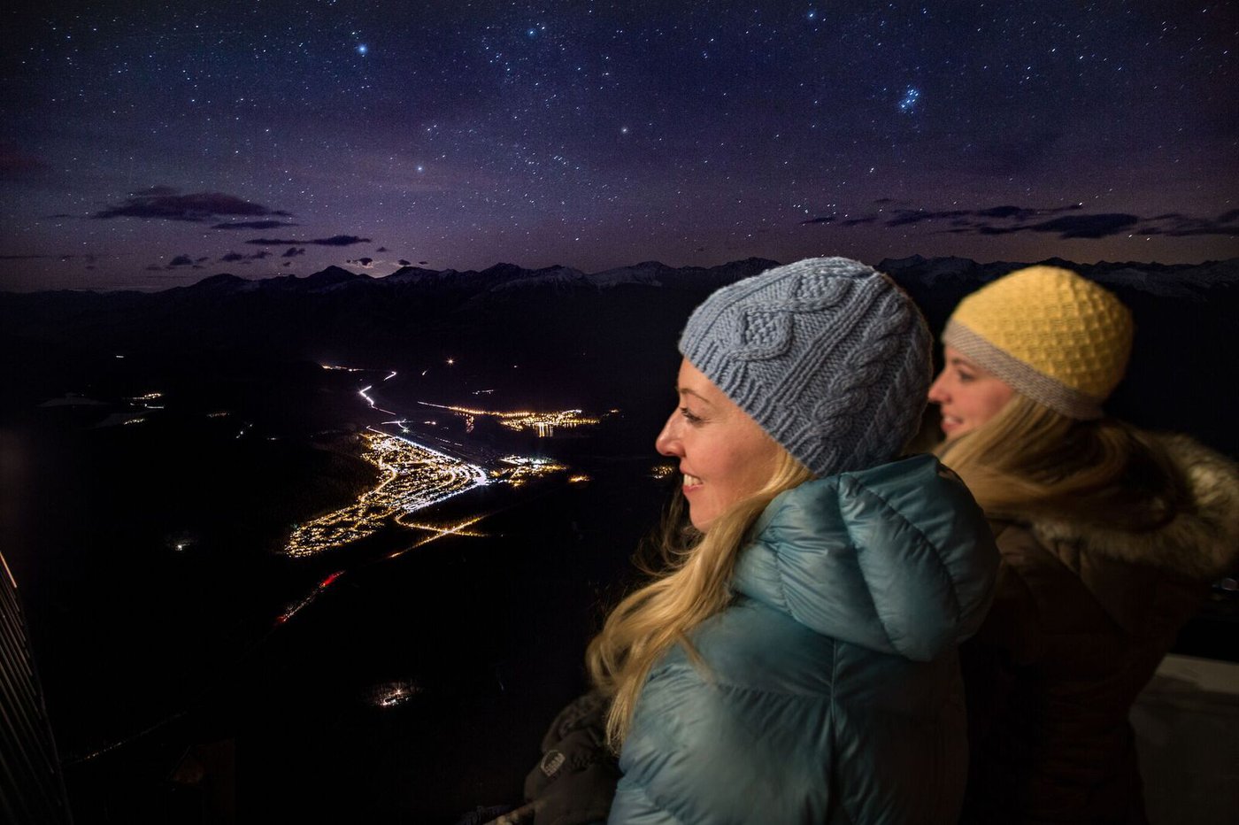 Jasper Sky Tram at Night